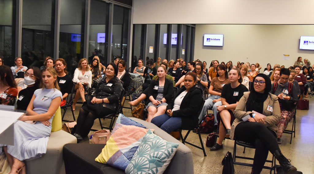 Women sitting at Marvellous Women event